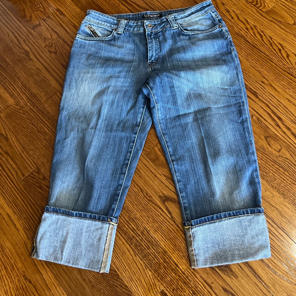 Polo Jeans Ralph Lauren Zip Coin Pocket Cropped Jean cuffed